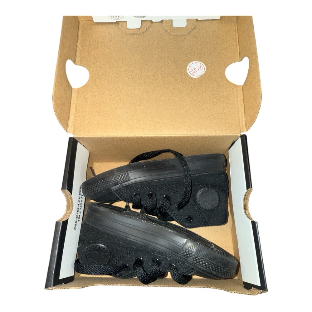 Converse Chuck Taylor All Star High-Top Sneaker - Infant - All Black - Picture 3 of 5